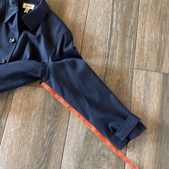 Talbots Petites women's wool black classic  business pantsuit size 8P - Picture 5 of 16